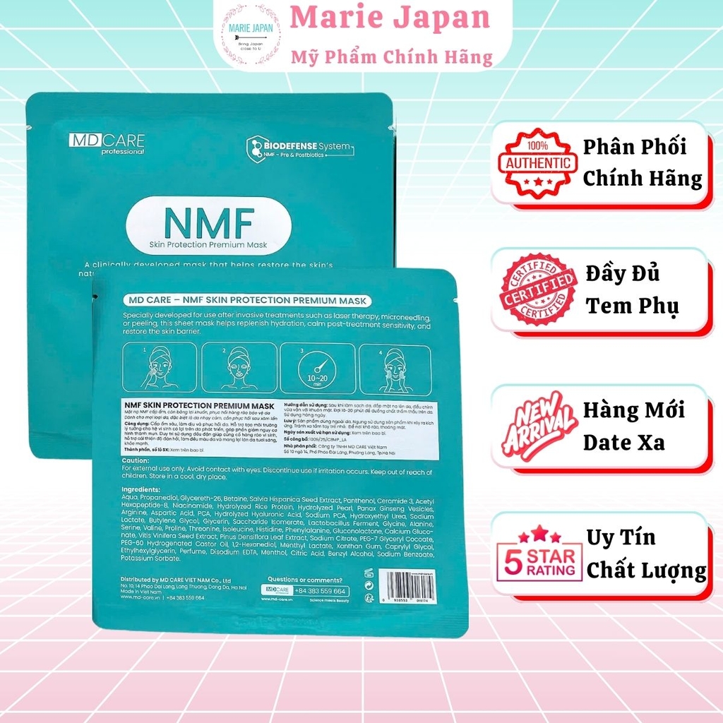 Mặt Nạ MD Care NMF Phục Hồi Dưỡng Ẩm Cân Bằng Da Skin Protection Premium