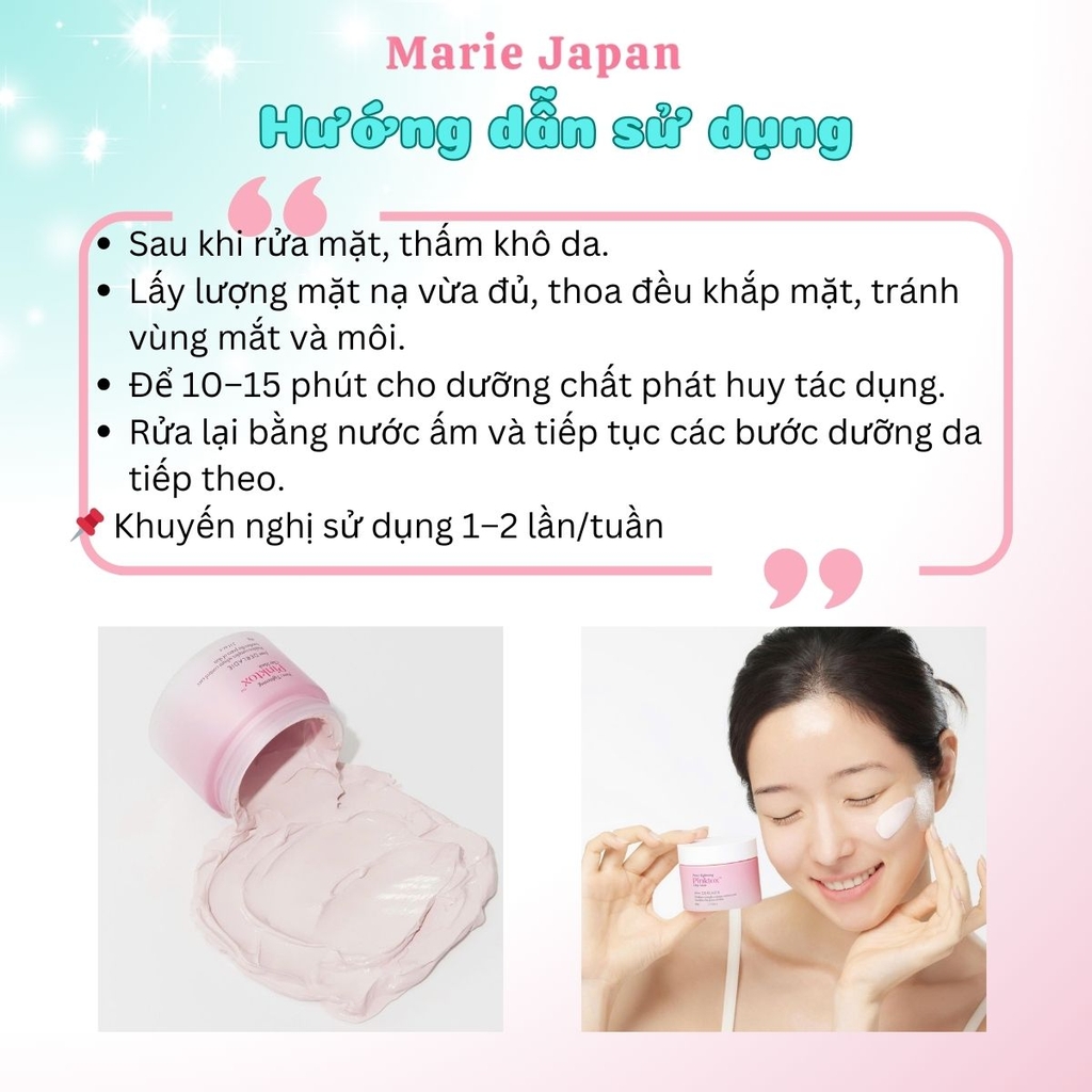 Mặt Nạ Đất Sét Pink Tox Derladie Pore Tightening Clay Mask Sạch Sâu Kiểm Soát Dầu Nhờn Se Khít Lỗ Chân Lông Hàn Quốc