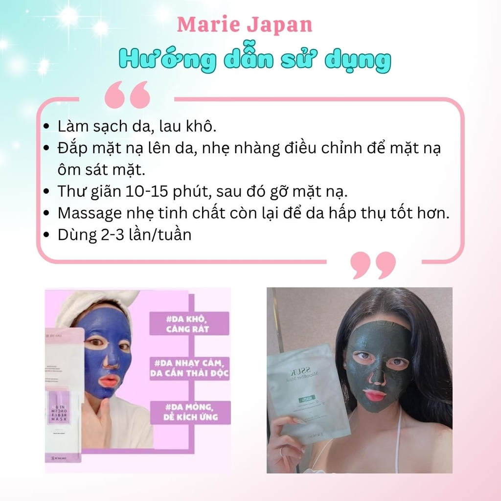 Mặt Nạ Vải Vi Sợi Be’Balance Micro Fiber Cấp Ẩm Làm Dịu Da Phục Hồi Tổn Thương Hàn Quốc 1 Miếng Lẻ