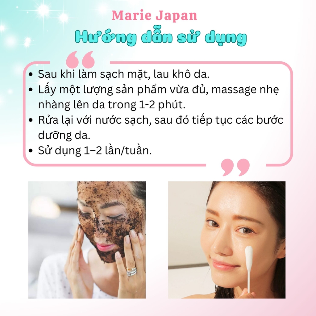Tẩy Tế Bào Chết Mặt SHCI Coffee Sạch Sâu Ngừa Mụn Sáng Mịn Tự Nhiên Nhật Bản 135g