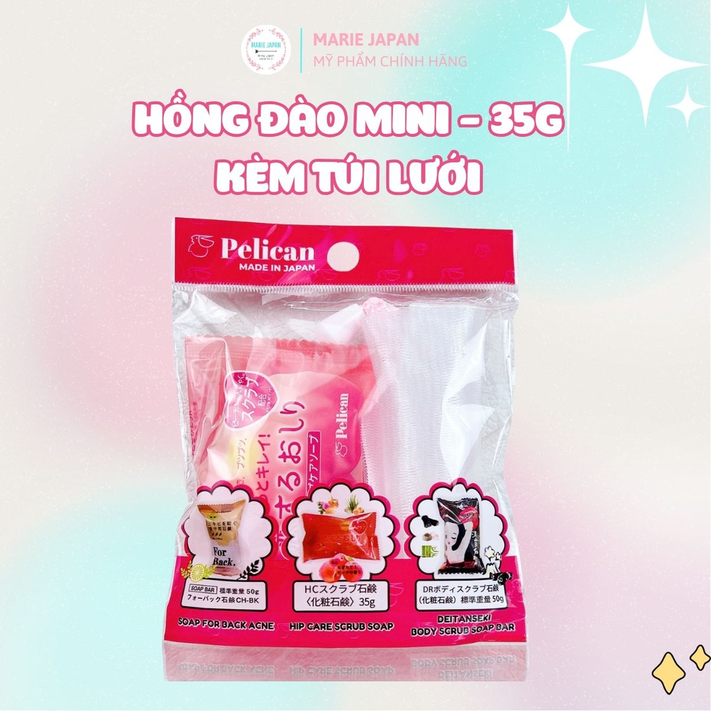 Xà Phòng Mông Pelican Giảm Thâm Dưỡng Sáng Hip Care Soap Nhật 80g