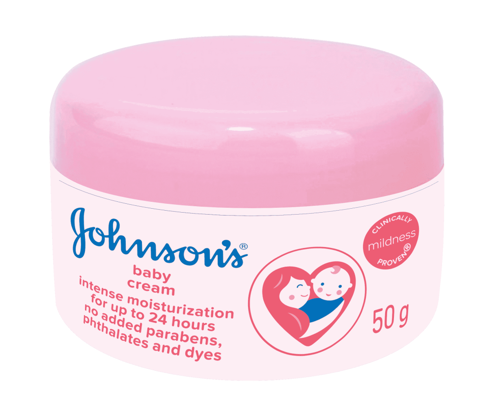 Kem Dưỡng Johnsons Baby Cream -  HỒNG Hũ 50g