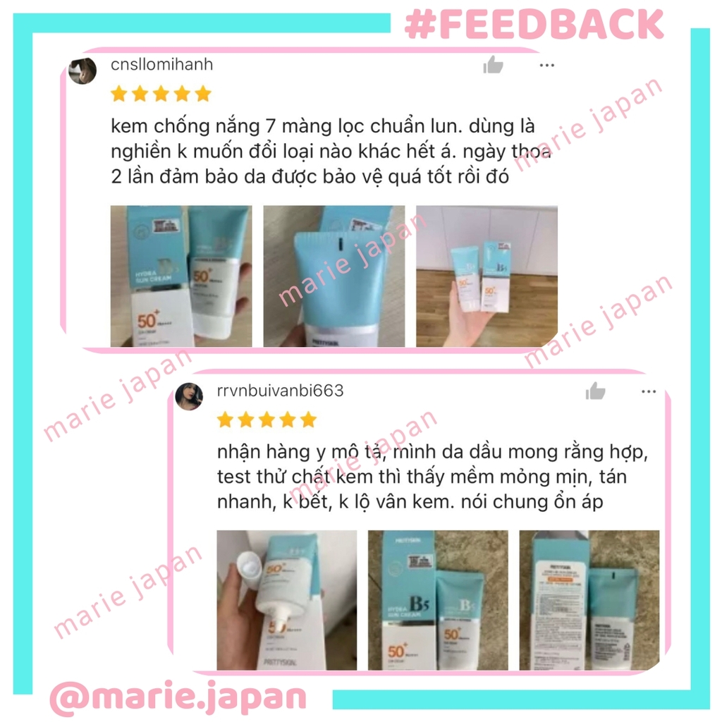 Kem Chống Nắng Pretty Skin Hydra B5 Sun Cream SPF 50+/PA+++