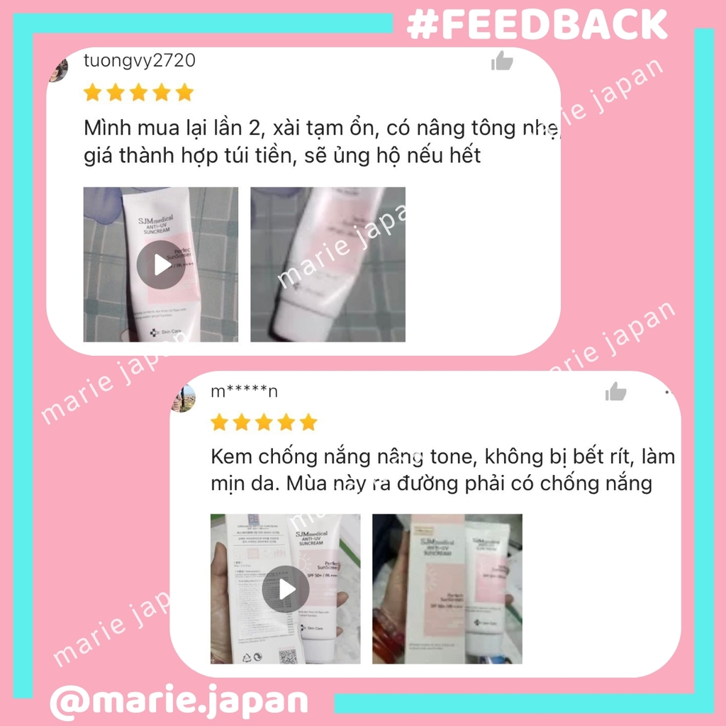 Kem Chống Nắng SJMmedical Anti UV Perfect Sun Screen Tuýp 60g