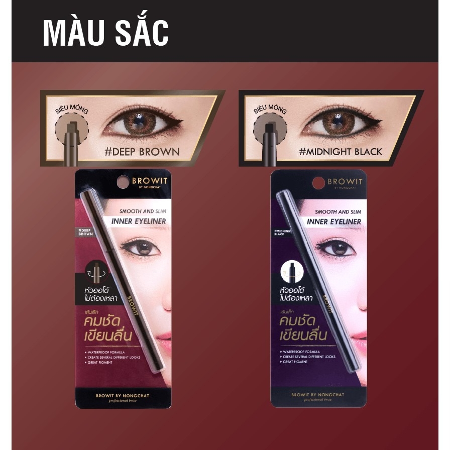 Kẻ Mắt Browit By Nongchat Smooth & Slim Inner