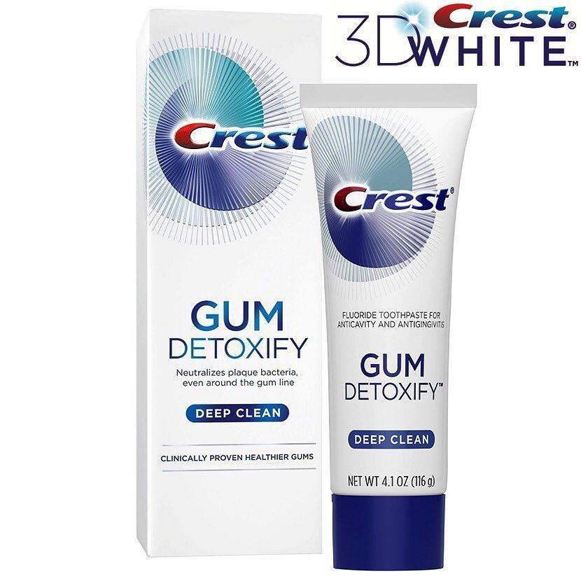 Kem Đánh Răng Trắng Sạch Crest Gum Detoxify Deep Clean 116g