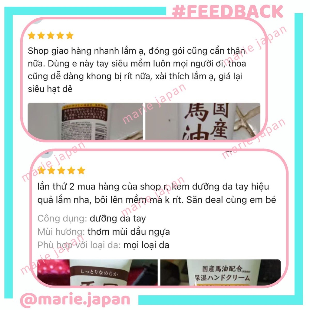 Kem Tay Loshi Horse Oil Cream Dưỡng Ẩm Phục Hồi Mềm Mịn Da Nhật Bản Tuýp 45g