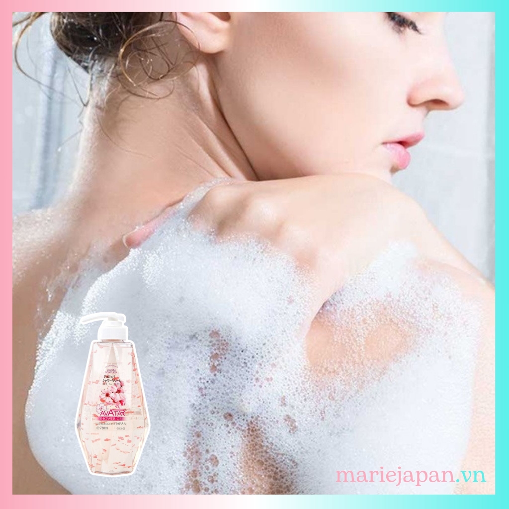 Sữa Tắm Nước Hoa Avatar Shower Gel Jojoba Chai 750ml Nhật Bản