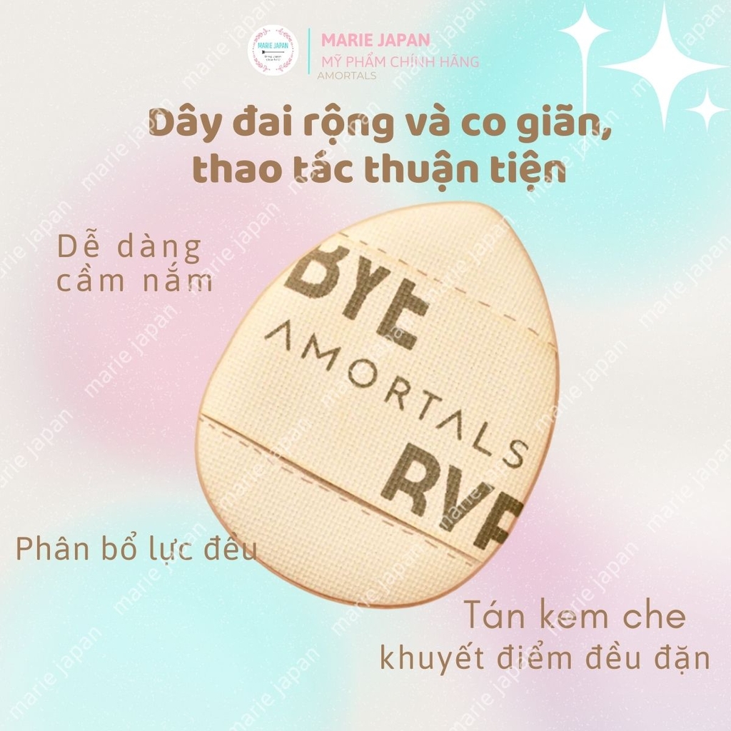 Set 2 Bông Amortals Mini Che Khuyết Điểm Tán Kem Nền Chi Tiết Mềm Mịn Nhỏ Gọn Tiện Lợi The Little Concealer Powder Puff
