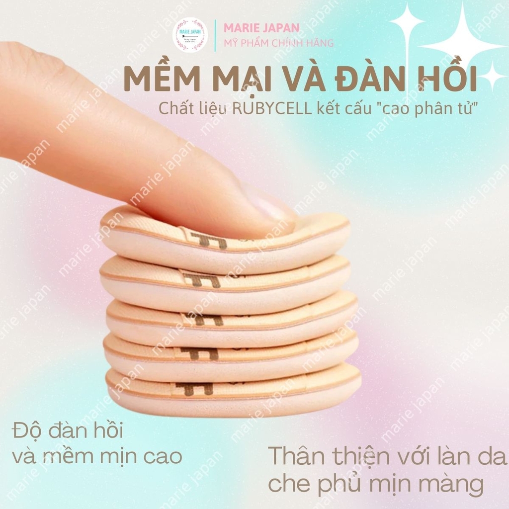 Set 2 Bông Amortals Mini Che Khuyết Điểm Tán Kem Nền Chi Tiết Mềm Mịn Nhỏ Gọn Tiện Lợi The Little Concealer Powder Puff