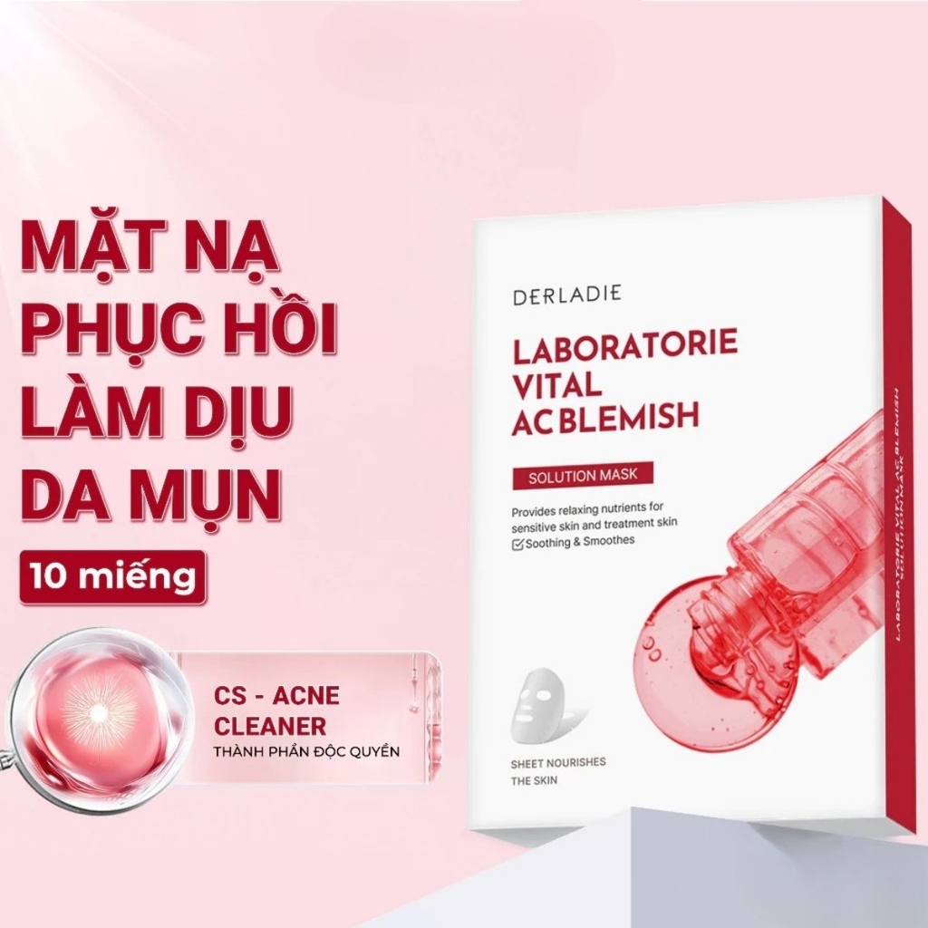 [Hộp 10 Miếng] Mặt Nạ Derladie Laboratorie Vital Dưỡng Ẩm Phục Hồi Sáng Da Hàn Quốc