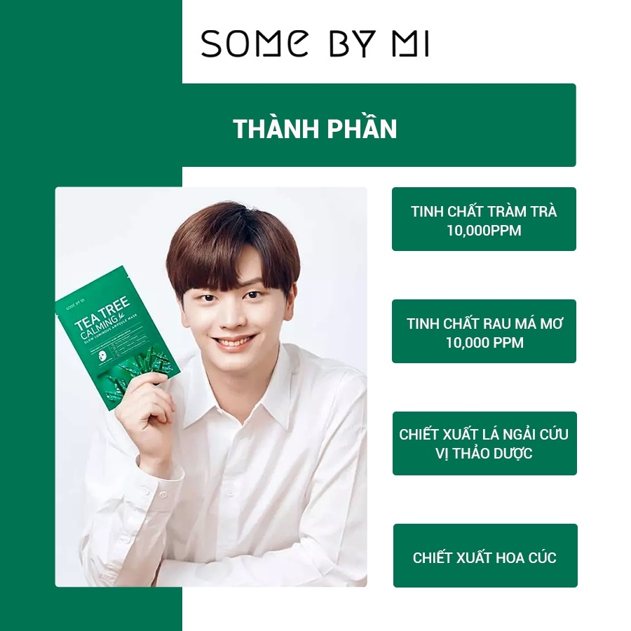 Mặt Nạ Some By Mi Tràm Trà Giảm Mụn Tea Tree Calming Sheet Mask - 25g