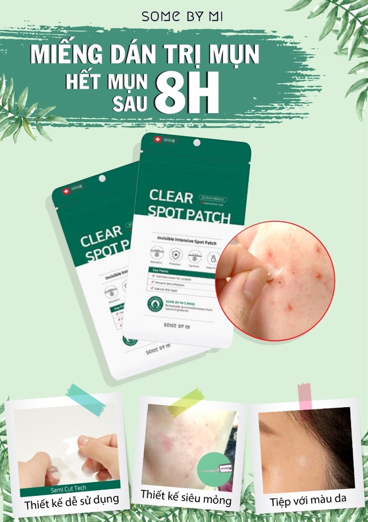 Miếng Dán Mụn Some By Mi Acnes Clear Spot Patch - 18 miếng