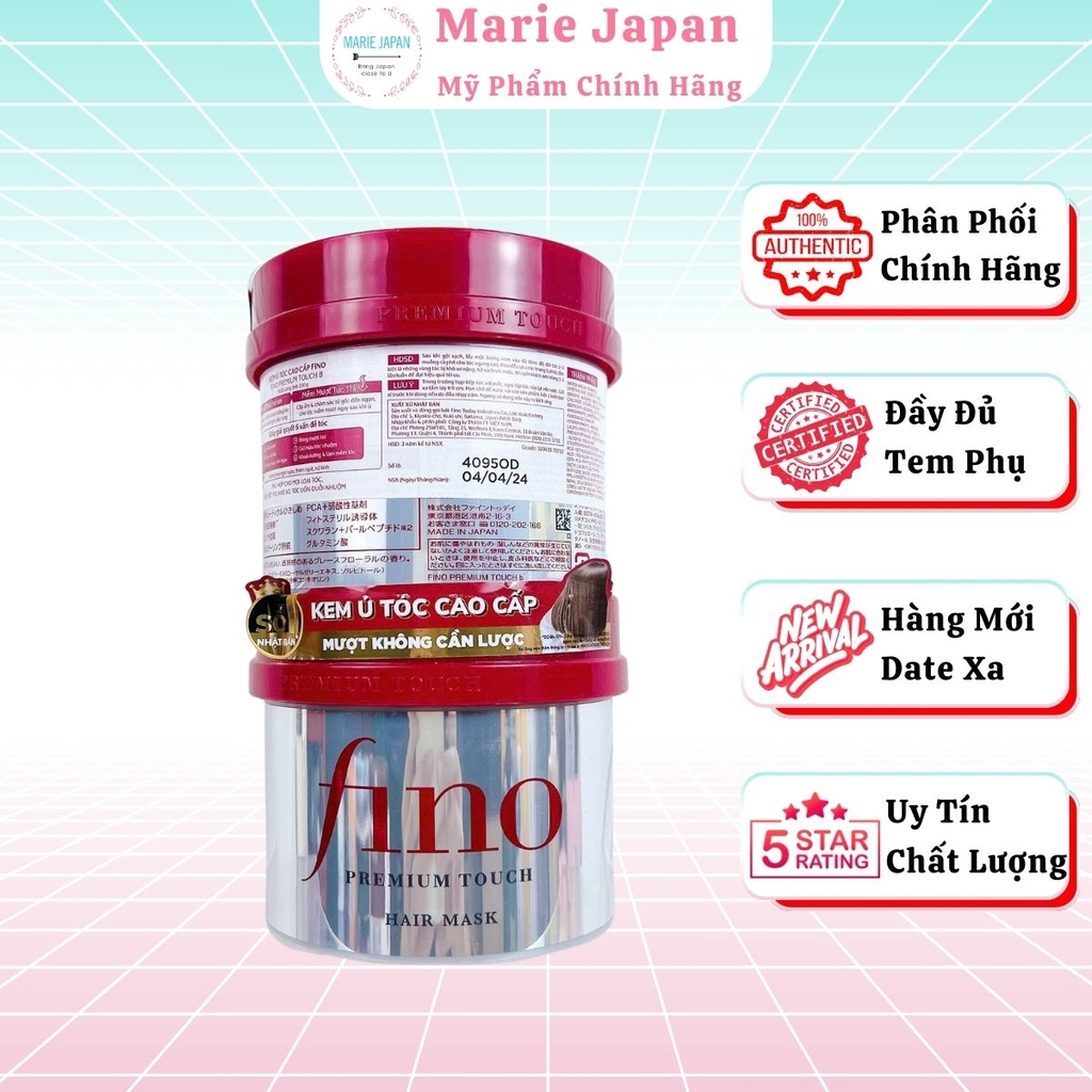 Kem Ủ Shiseido Fino Siêu Mềm Mượt Tóc  Premium Touch 230g Nhật Bản