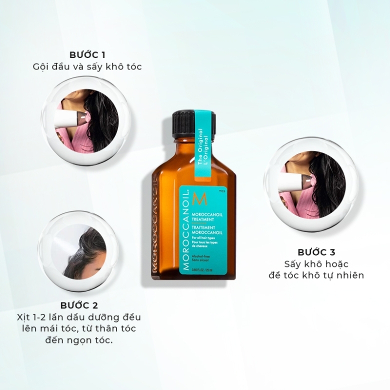 Tinh Dầu Dưỡng Tóc Moroccanoil Treatment Dưỡng Ẩm Phục Hồi Chăm Sóc Tóc Bóng Mượt MiniSize 15mL