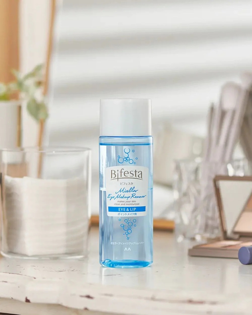 Tẩy Trang Mắt Môi Bifesta Micellar Eye Makeup Remover Chai 145ml
