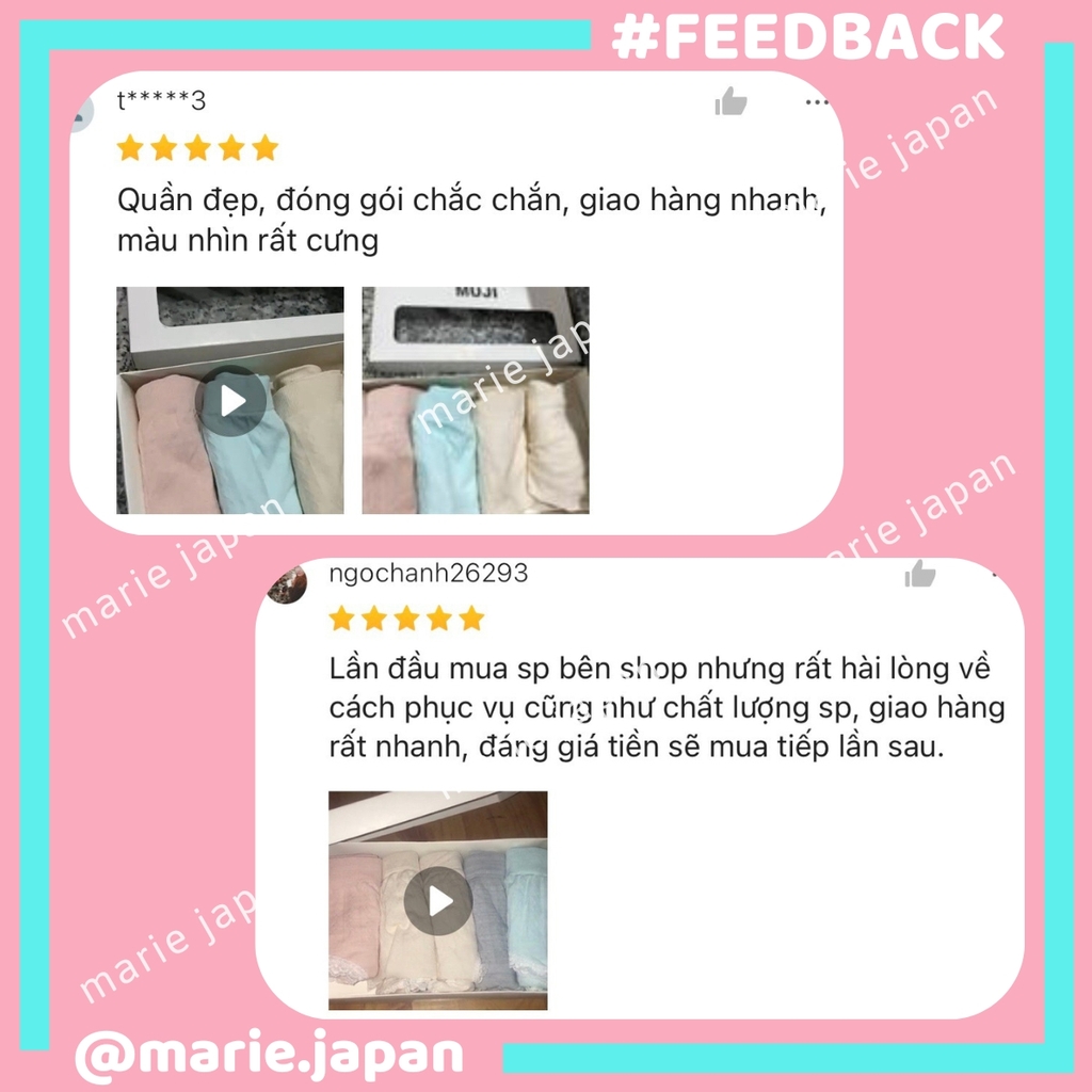 Set 5 Quần Chip Cotton Co Dãn 4 Chiều Nhiều Màu Freesize