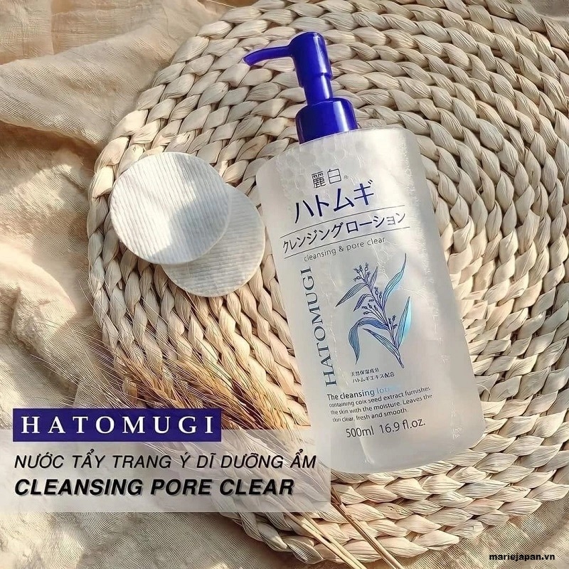 Tẩy Trang Hatomugi The Cleansing Lotion - DẠNG NƯỚC Chai 500ml