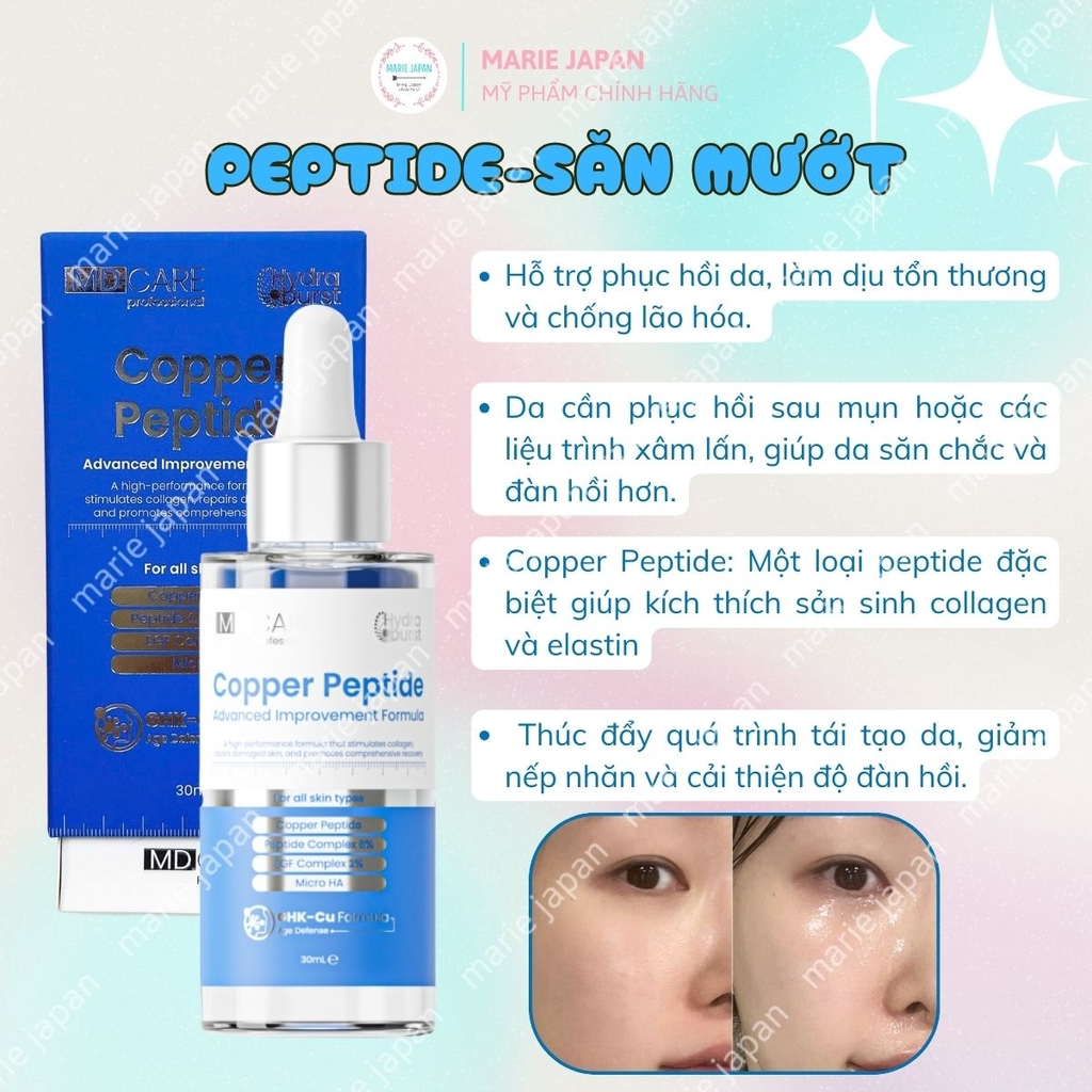 Serum MD Care Hydra Burst Cấp Ẩm Sáng Da Giảm Thâm Nám Hàn Quốc 30ml
