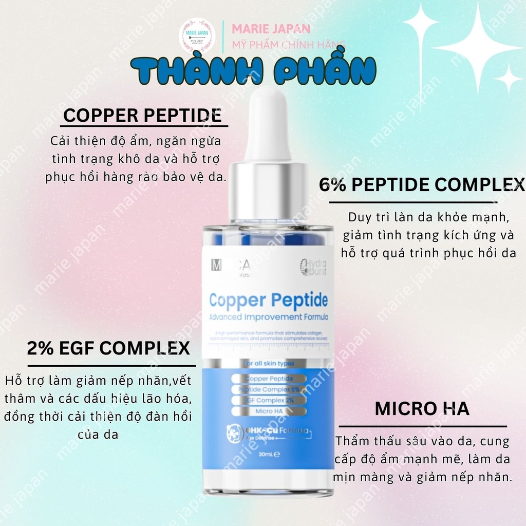Serum MD Care Hydra Burst Cấp Ẩm Sáng Da Giảm Thâm Nám Hàn Quốc 30ml