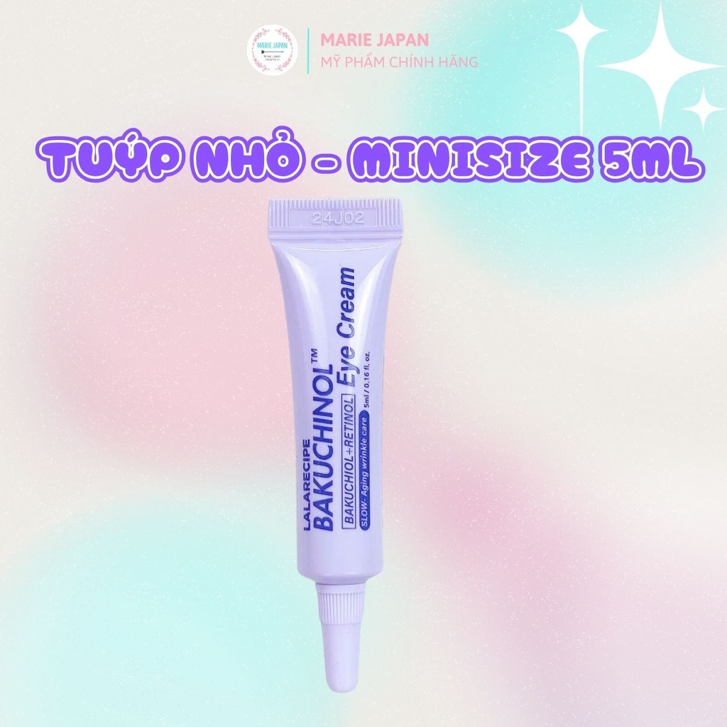 Kem Mắt Lalarecipe Bakuchiol Eye Cream Mờ Nếp Nhăn Hỗ Trợ Sáng Da Căng Mịn Vùng Mắt Hàn Quốc
