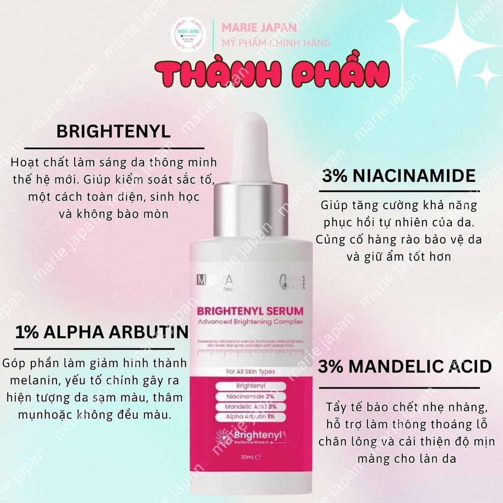 Serum MD Care Hydra Burst Cấp Ẩm Sáng Da Giảm Thâm Nám Hàn Quốc 30ml