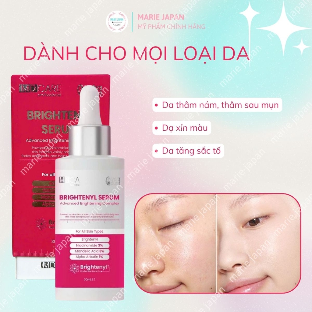 Serum MD Care Hydra Burst Cấp Ẩm Sáng Da Giảm Thâm Nám Hàn Quốc 30ml