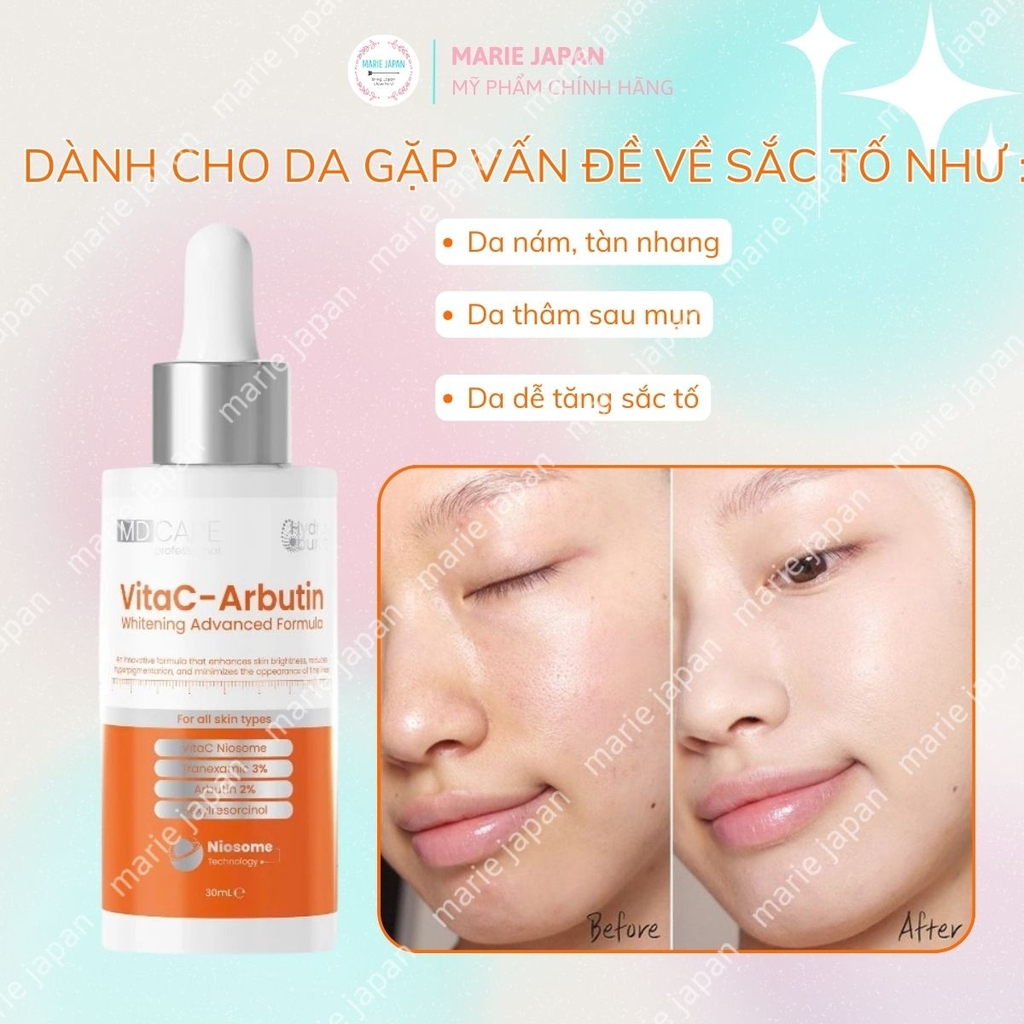 Serum MD Care Hydra Burst Cấp Ẩm Sáng Da Giảm Thâm Nám Hàn Quốc 30ml