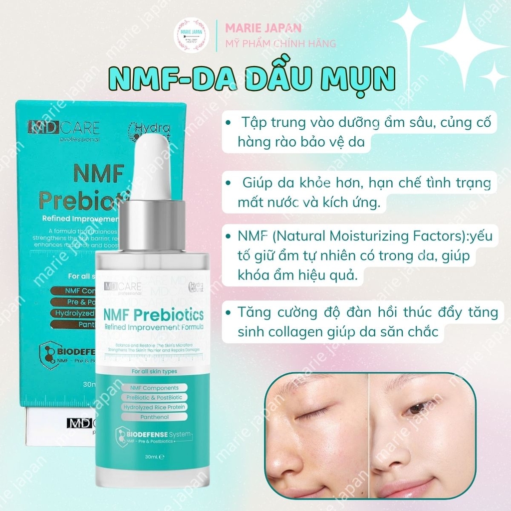 Serum MD Care Hydra Burst Cấp Ẩm Sáng Da Giảm Thâm Nám Hàn Quốc 30ml