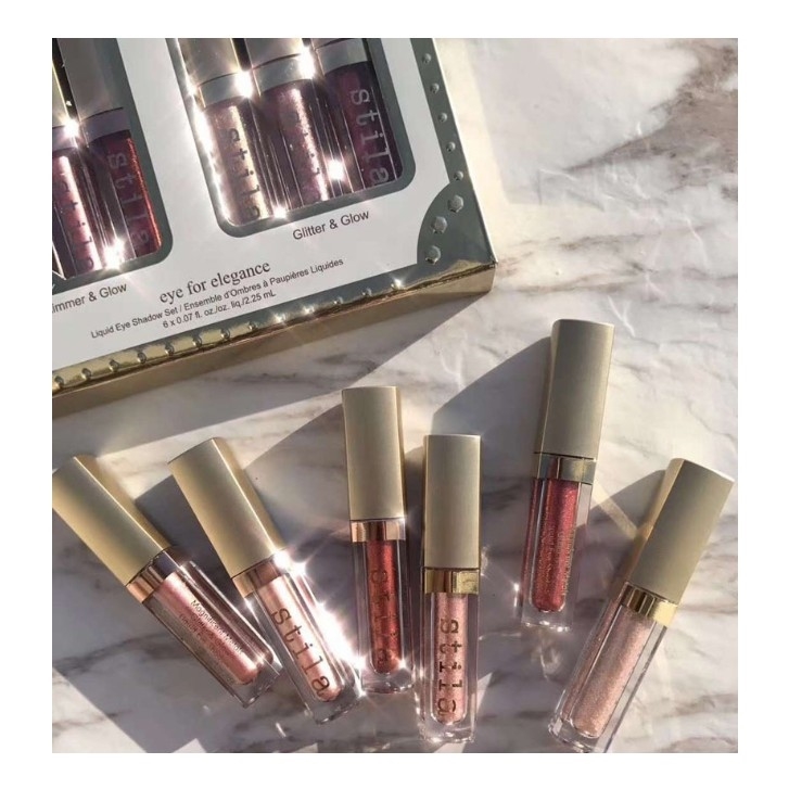 Set Nhũ Mắt Kim Tuyến Stila 6 Màu 2.25ml*6