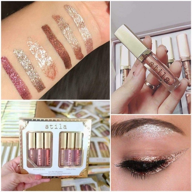 Set Nhũ Mắt Kim Tuyến Stila 6 Màu 2.25ml*6