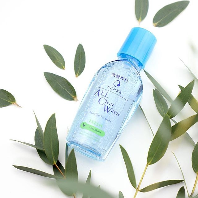 Nước Tẩy Trang Senka All Clear Water - XANH LÁ GIẢM DẦU Chai 230ml