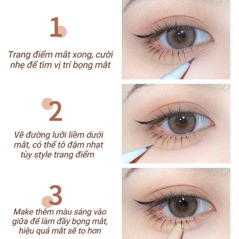Bút Kẻ Bọng Mắt Gogo Tales Nét Mảnh Chống Nước Tốt Chính Hãng