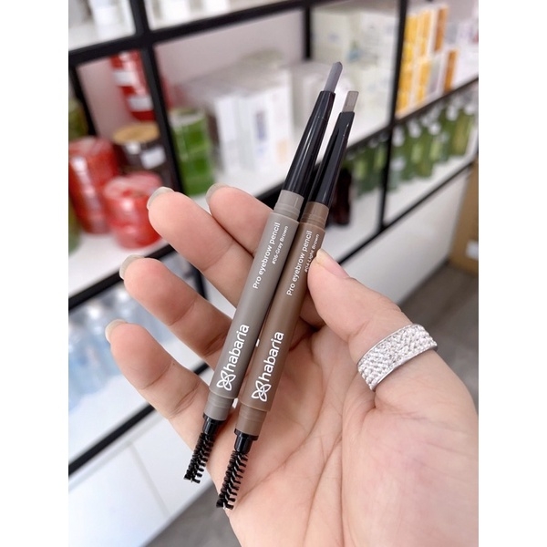 Chì Kẻ Mày Hai Đầu Habaria Pro EyeBrow Pencil Chống Thấm Nước
