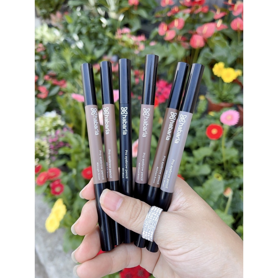 Chì Kẻ Mày Hai Đầu Habaria Pro EyeBrow Pencil Chống Thấm Nước