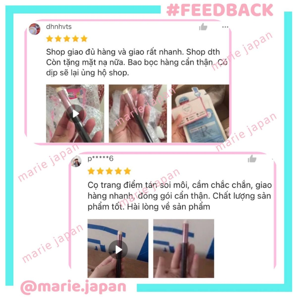 Cọ Tán Son Môi Makeup Nội Địa Trung