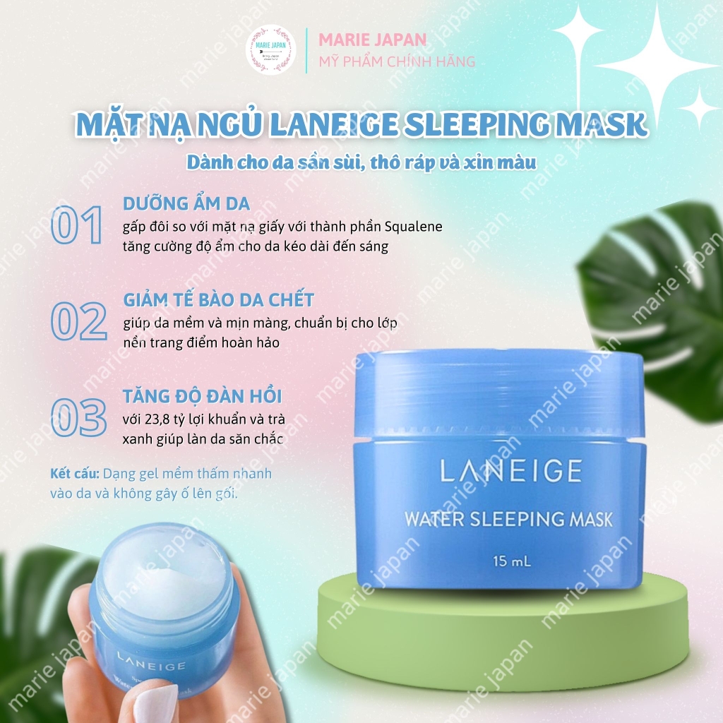 Mặt Nạ Ngủ Laneige Sleeping Mask Cấp Ẩm Căng Bóng Da Hàn Quốc