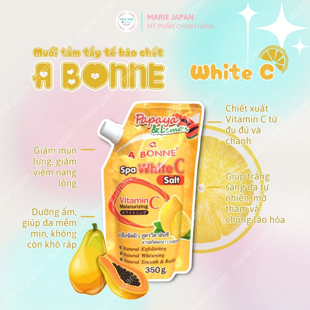 Muối Tắm Sữa Bò A Bonne Tẩy Tế Bào Chết Trắng Da Spa Milk Salt Túi 350gr