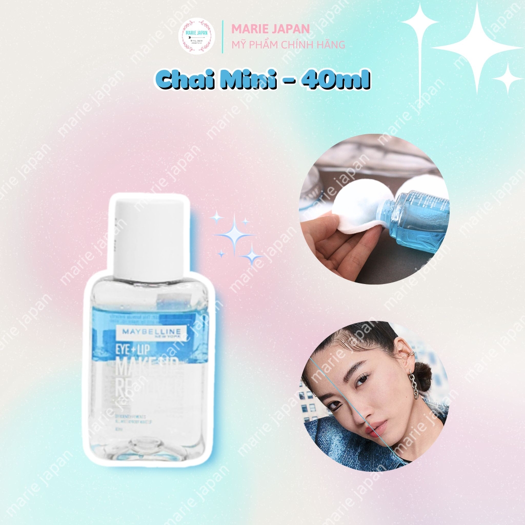 Tẩy Trang Mắt Môi Maybeline Eye & Lip Makeup Remover FULLSIZE Chai 150ml
