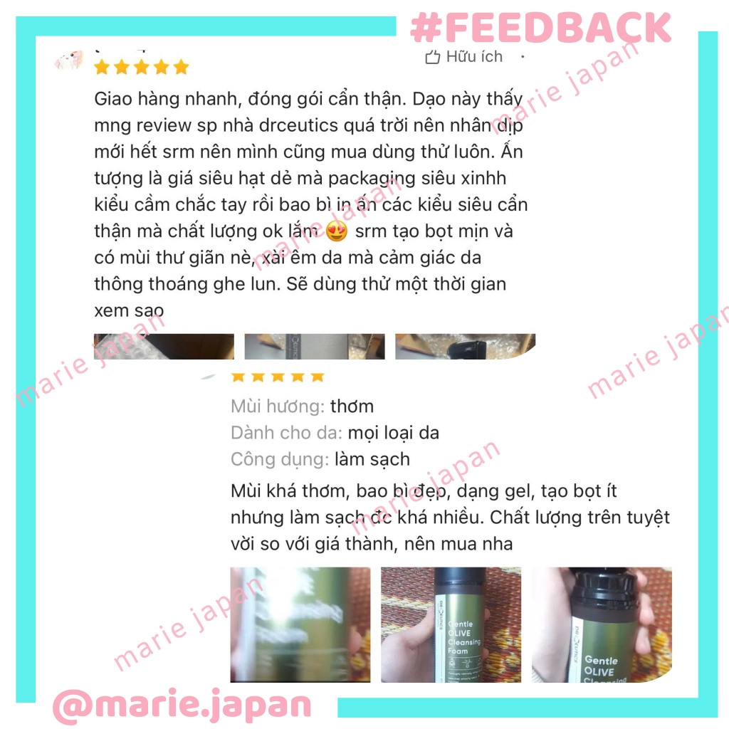 Sữa Rửa Mặt DrCeutics Gentle Olive Cleansing Foam Dịu Nhẹ Làm Sạch Sâu Thông Thoáng Lỗ Chân Lông Dành Mọi Loại Da 150ml