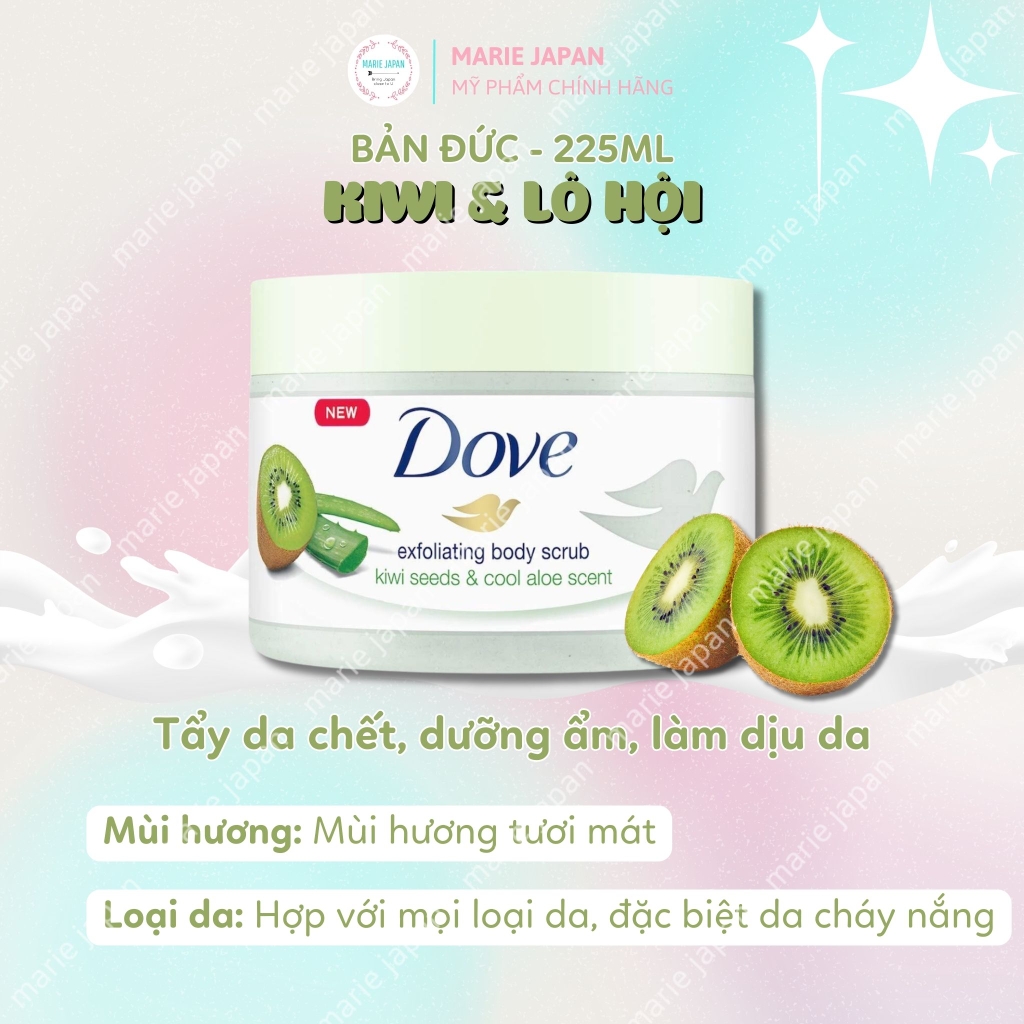 Tẩy Tế Bào Chết Body Dove Dưỡng Trắng Mịn Da