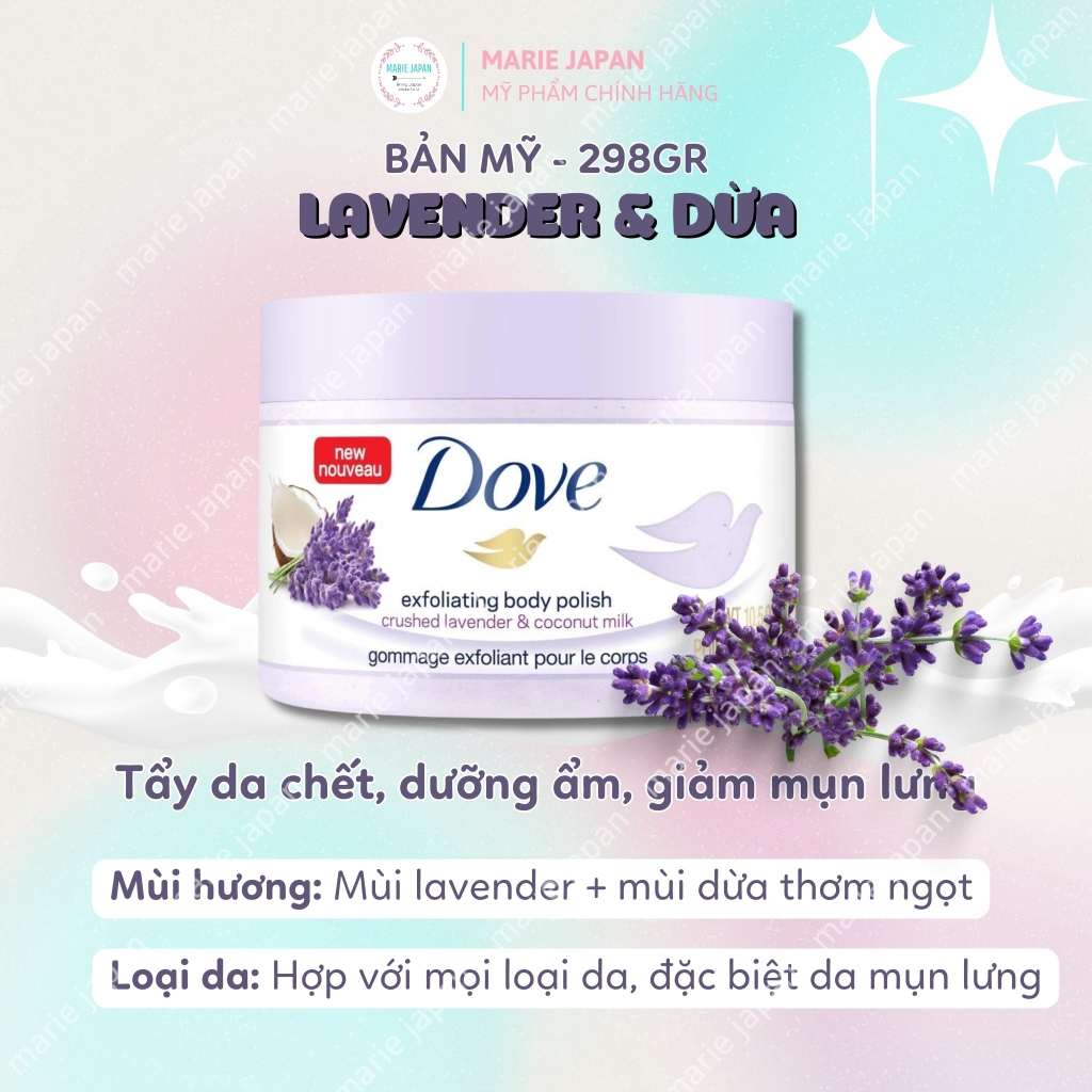 Tẩy Tế Bào Chết Body Dove Dưỡng Trắng Mịn Da