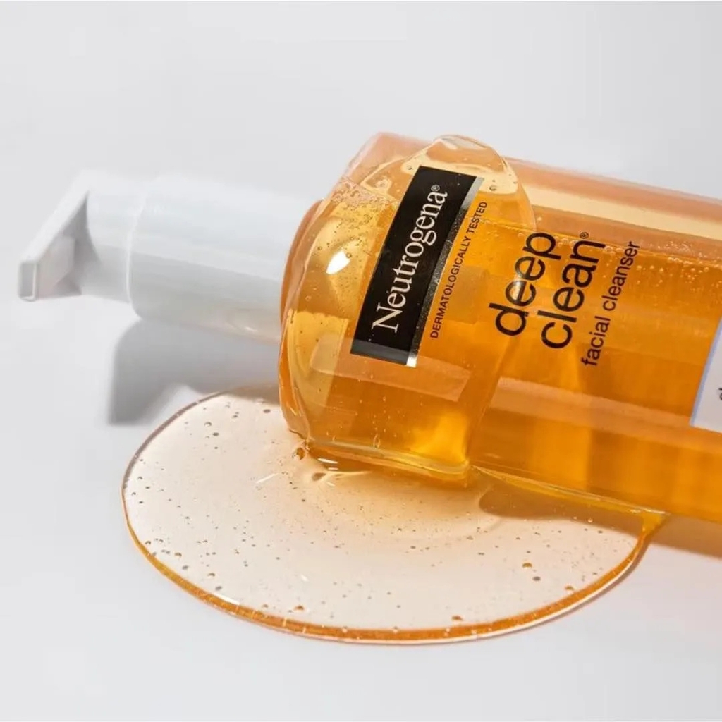 Sữa Rửa Mặt Neutrogena Deep Clean Facial Cleanser Làm Sạch Sâu Sáng Da Giảm Mụn Dạng Gel Mỹ - Chai 150ml