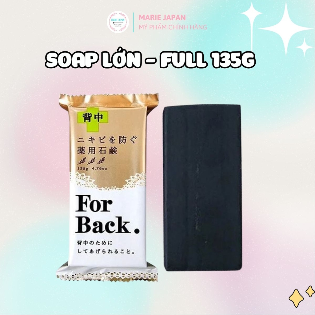 Xà Phòng Pelican For Back Mediacated Soap Giảm Mụn Lưng 135g Nhật Bản