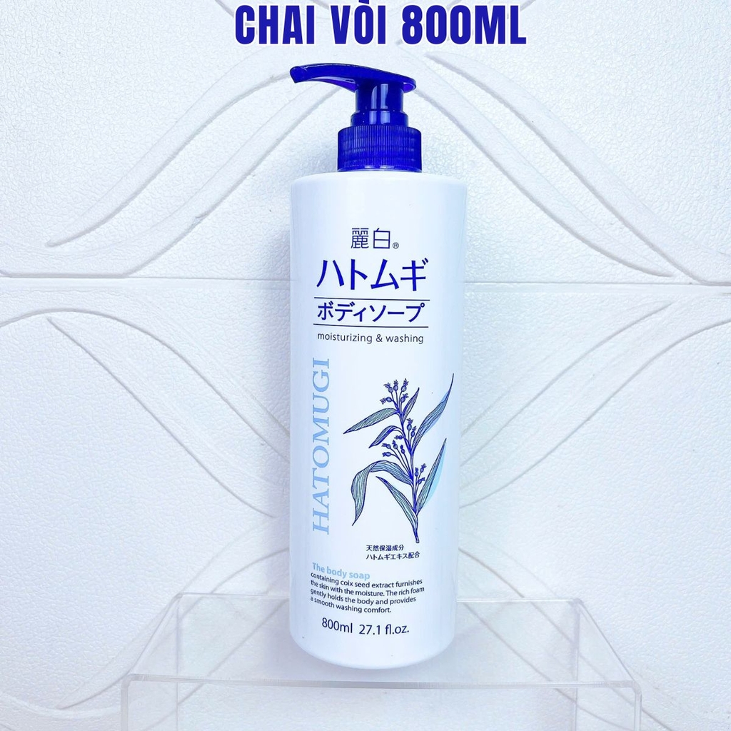 Sữa Tắm Hatomugi The Body Soap Trắng Da CHAI TRẮNG