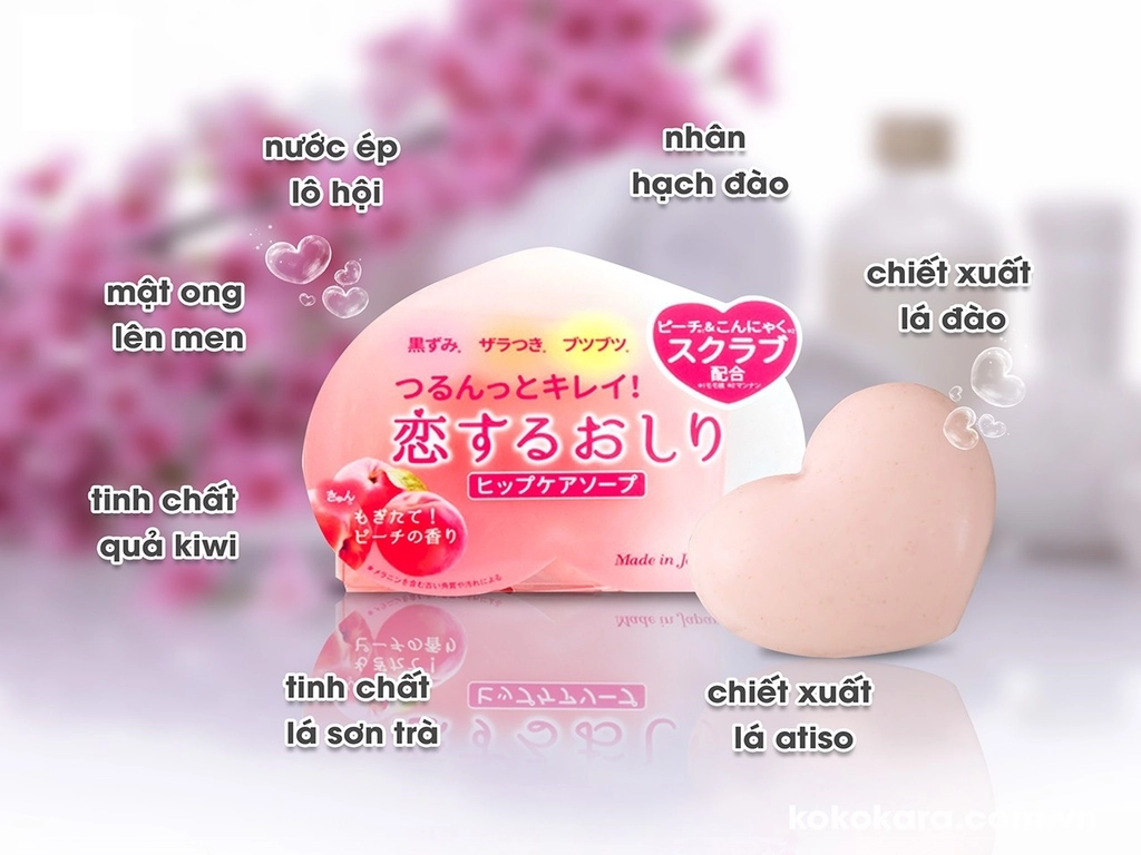 Xà Phòng Mông Pelican Giảm Thâm Dưỡng Sáng Hip Care Soap Nhật 80g