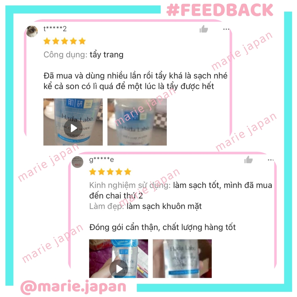 Nước Tẩy Trang Hada Labo Micellar Water Whitening - 240ML