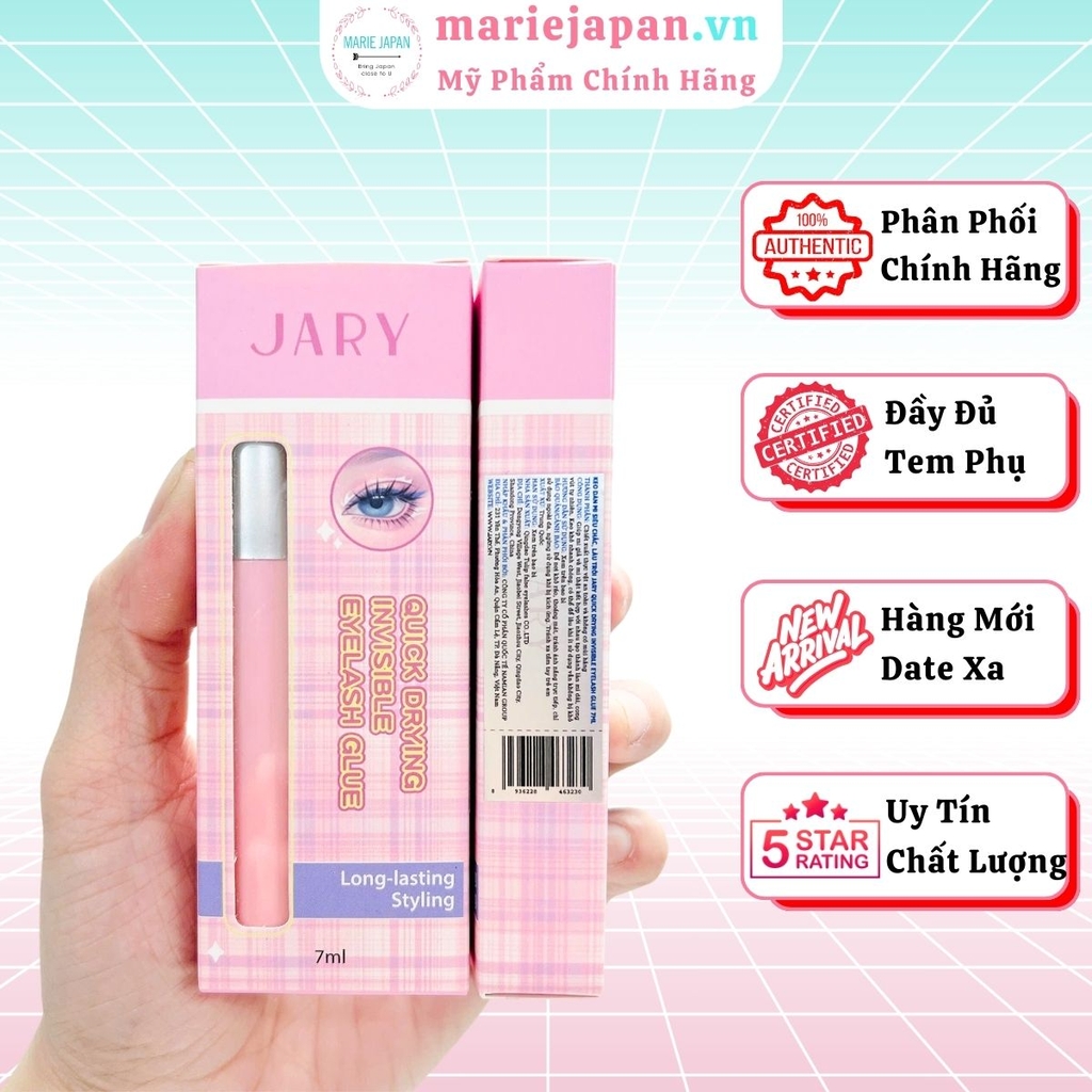 Keo Dán Mi JaRy Siêu Chắc Khô Nhanh Chống Nước Quick Drying Invisible Eyelash Glue Lọ 7ml