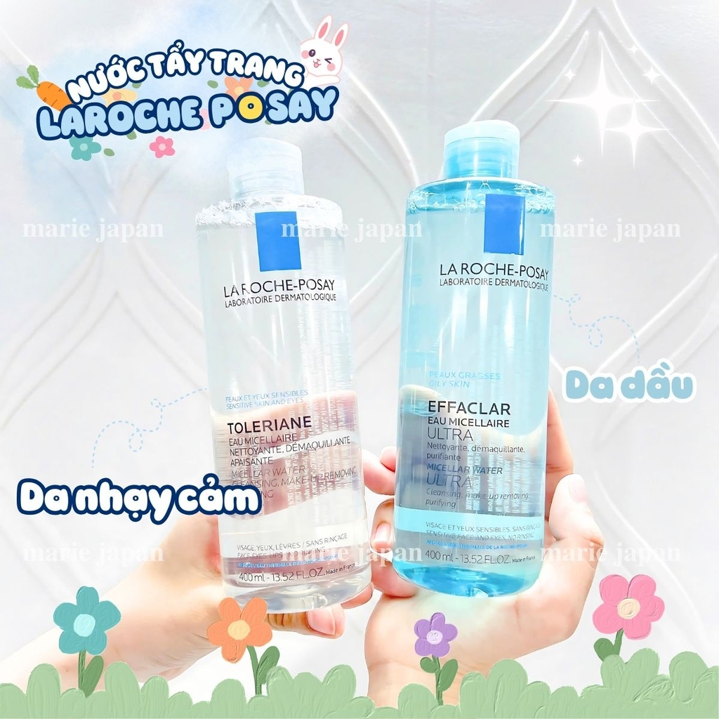 Nước Tẩy Trang La Roche-Posay Cho Da Mụn Nhạy Cảm  Pháp Chai 400ml