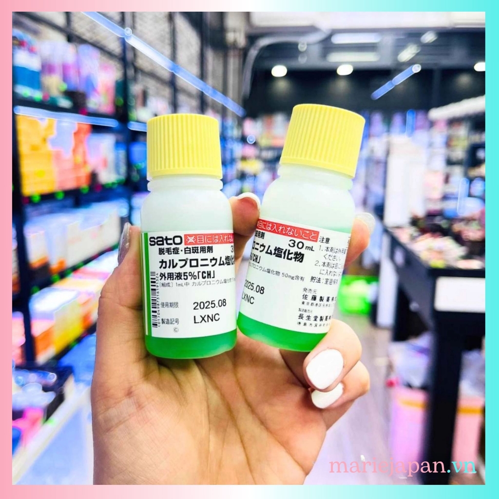 Tinh Chất Mọc Tóc Sato Nhật Bản Chai 30ml Tặng Kèm Chai Xịt